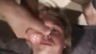 Fucking the twink's mouth and cumming on his face 9