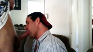 Sucking a neighbor's cock and he cums on my face 10