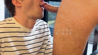 Stayed in From the Storm But He Still Got Humid;) Giant Facial Cumshot and Gulp Inbetween Boyfriends