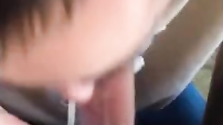 Friend blows me and I cum in his mouth 8