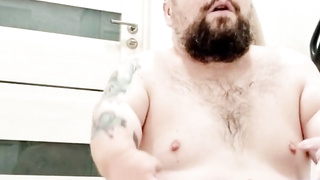 Midget after bathroom