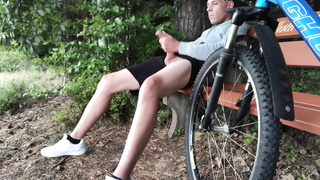 see me jack off in the forest