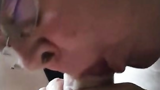 Grandpa sucks a young cock 5