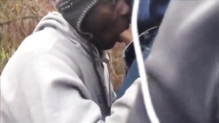 Three men in the woods 2