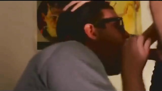 Fucking buddy's throat good and cum on his face 7