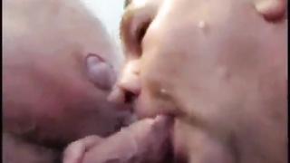 Daddy blows delicious cock