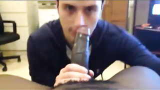 White Mexican Young Boy Sucking Black Cock Eating Cums 4