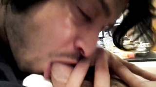 Twinks friend blowjob before sleeping with cumshot drinking 3