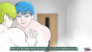MY HETEROSEXUAL BUDDY GAVE ME A LIL' HELP IN THE DOUCHE - MY STR8 MATE EP 02 - YAOI BL HOMO ANIME PORN
