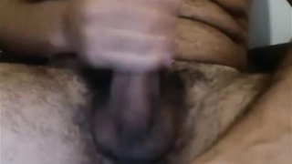 SEXY HAIRY UNCUT LATINO BIG DICK CUM 5