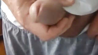 old man jerking his big dick 7