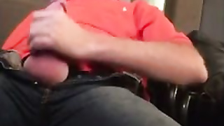 Str8 daddy jerking watching porn 5