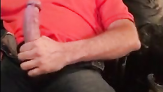 Str8 daddy jerking watching porn 6