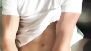 cute guy jerking with friend 6