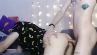 Boinking Simba in the booty and in the gullet, hand-job. Explosion excerpts.