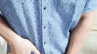 Rock-Hard sausage from uber-cute youngster in t-shirt