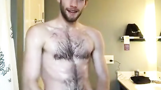 Pissed and cum on the floor 11