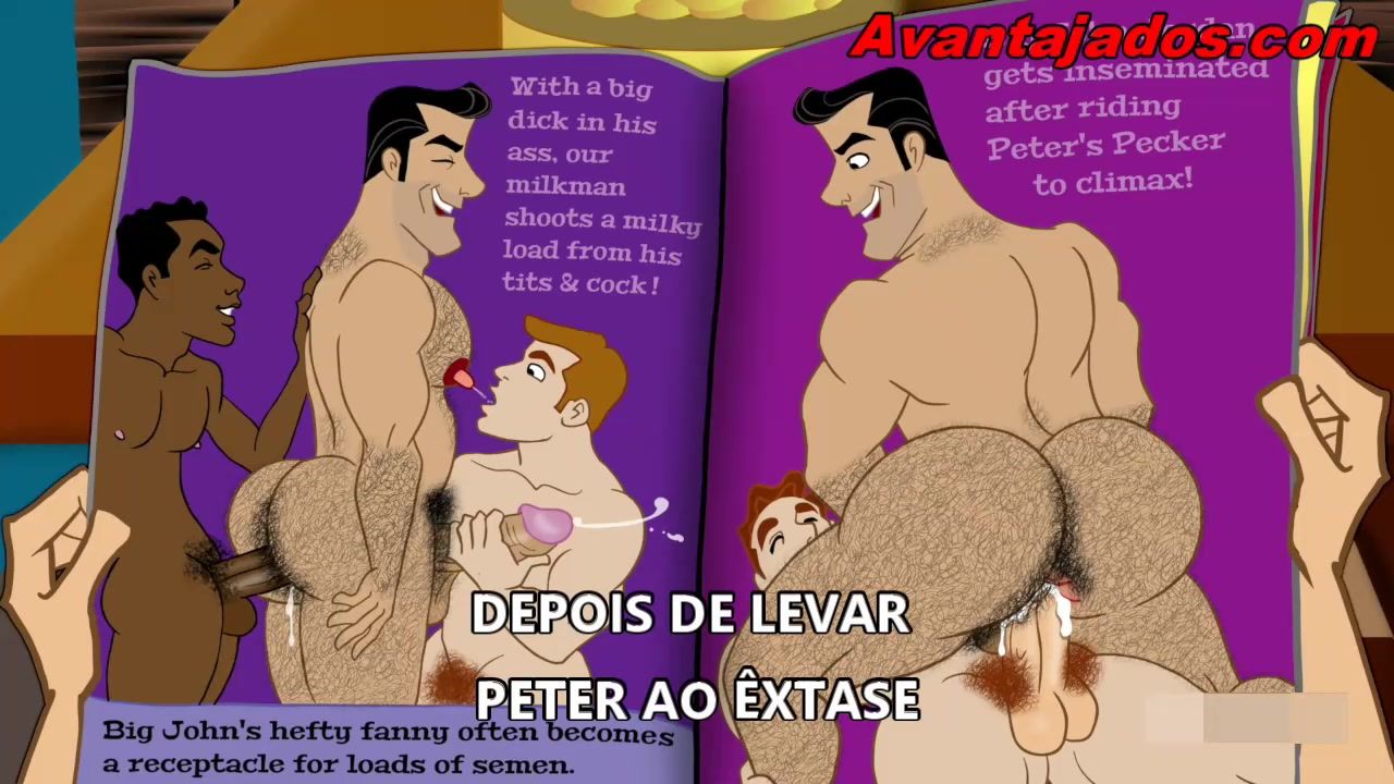 Gay sex Cartoon: naughty uncle and his nephews