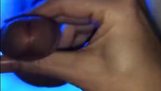 Blue Vision Gloryhole Big cock cum on tongud 8