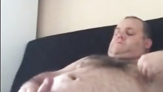 Chub bear handjob and cum 5