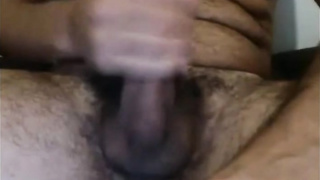 SEXY HAIRY UNCUT LATINO BIG DICK CUM 6