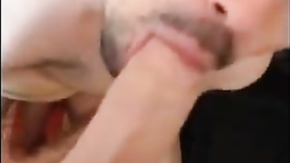 Sucking his buddy in his apartment and gets a facial 6