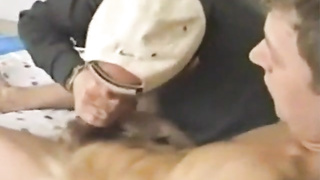 Cute Jock cums for gay mouth 7