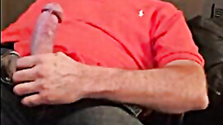 Str8 daddy jerking watching porn 9