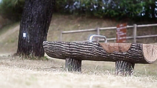 A young gay having a good wank in public 8