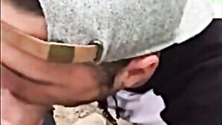 He sucks a big fat cock in the wood 10