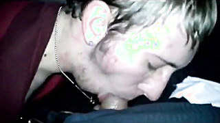 Twink sucking cock at the truck stop with CIM and swallow 9