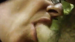 Daddy blows it in stockroom 11