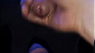 Blue Vision Gloryhole Big cock cum on tongud 9