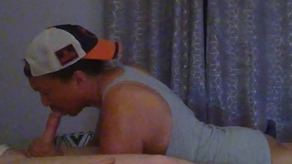 Sucking & Deepthroating My Hot Buddy's Huge Dick