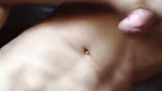 Blowing my load on twink's face then watch him cum 9