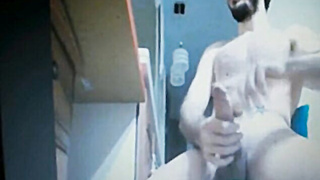 bearded hairy daddy huge cock 12