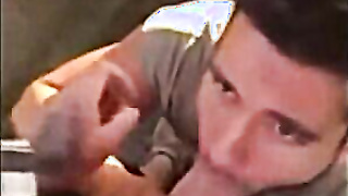 Cute cock sucker and cum eater