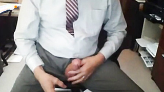Grandpa in Suit Masturbating 7