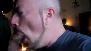 Deep Throating Guy in Suit Cum Swallow 11