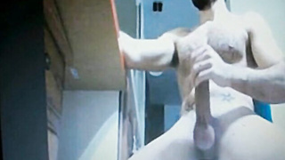 bearded hairy daddy huge cock 13