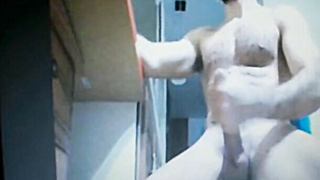 bearded hairy daddy huge cock 14