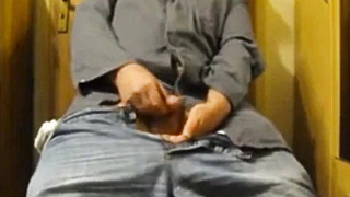 Watching dad wank off his uncut cock 7