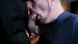 Deep Throating Guy in Suit Cum Swallow 12