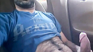 Pajote de barbudo peludo en el coche 12