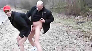 Hot Fuck on a Cold Day Outside 9