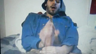 Huge Dick Latin Guy's Hot Cum Load