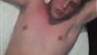 Big White Guy Takes BBC Bareback