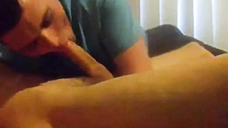 My Buddy's Big Cock Blows a Load in My Mouth