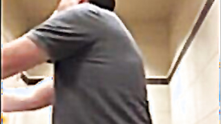 Black Thief Pounded by White Manager in Restroom