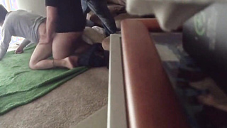 Bareback 3-Way: Young Hunk Takes It Raw from Daddy and Son 2